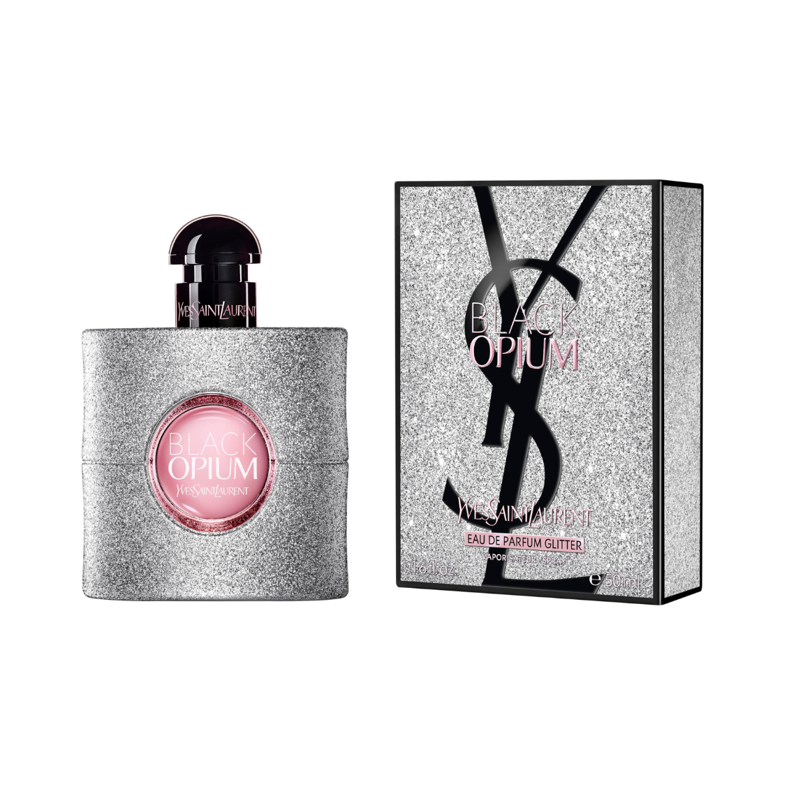 Yves Saint Laurent Black Opium For Women Eau De Parfum Glitter 50ml